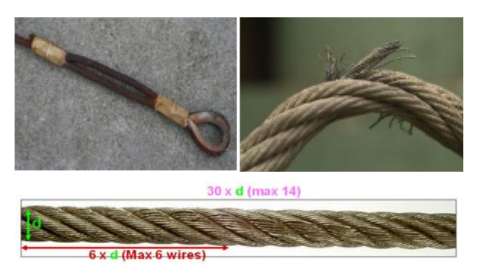 inspeksi wire rope sling